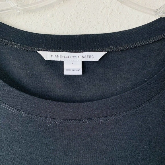 Diane Von Furstenberg Lerosa Ruched Straight-Side Jersey Dress - Picture 3 of 5